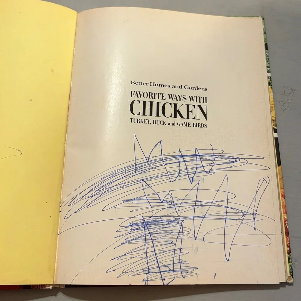 Vtg 1972 Better Homes & Gardens Favorite Ways With Chicken Cookbook MCM Retro